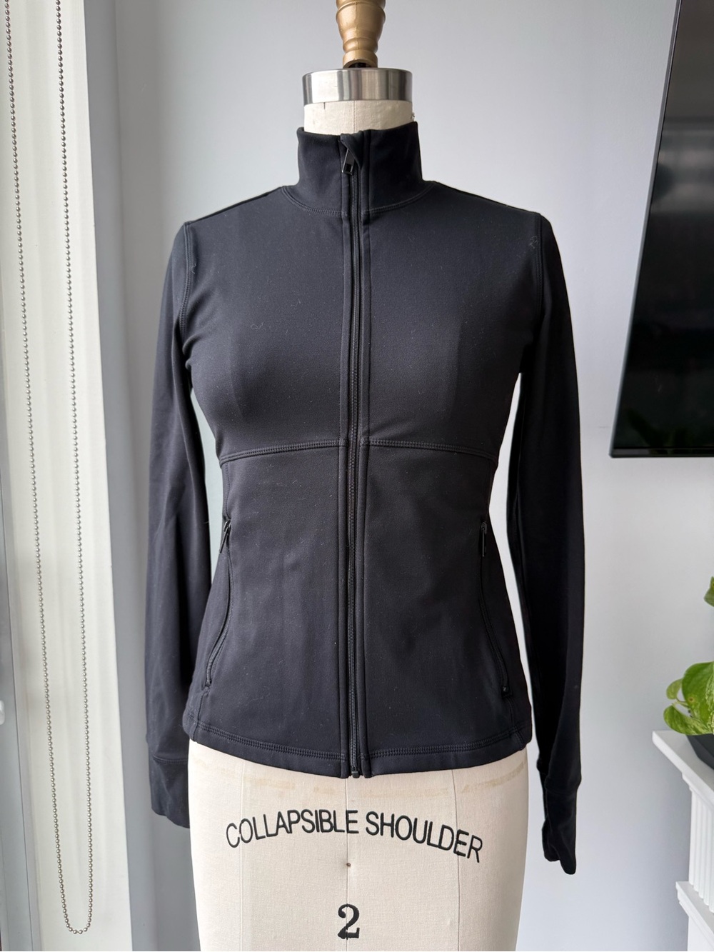 Black Full-Zip Utility Jacket